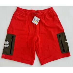 Puma x Porsche Legacy Statement Fleece Shorts Orange 533997-04 Men’s Size M NWT